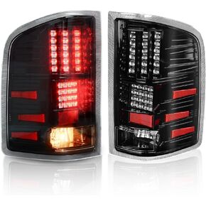 DWVO LED Tail Light Assembly Compatible with Chevy 2008-2013 Silverado 1500, 2008-2014 Silverado 2500&3500, 2007 New Body Style, 12-14 GMC Sierra 2500HD/07-14 3500 HD Replacement Taillight Taillamps