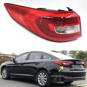 Tail Lights Cover Lamp Stop Brake Indicator Warning Light For Hyundai Sonata 2015 2016 2017 (Left Driver Side)