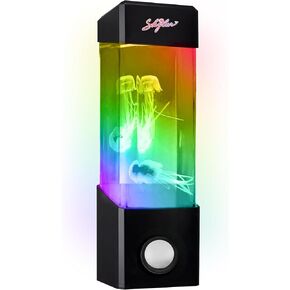 SKYLAR Jellyfish Musical Mood Light | Realistic Aquatic Motion, Built-in Wireless Bluetooth Speaker | 7-Color Cycle, Rechargeable Battery, Mini Aqaurium