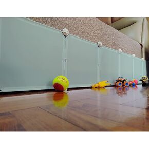 مانع تحت السرير للحيوانات الأليفة، مصد فجوة تحت السرير، يوقف الأشياء تحت السرير أو أريكة الأريكة، مانع ألعاب للقطط والكلاب، سهل التركيب، إجمالي 11.8 بوصة ارتفاع 83 بوصة طول، أخضر فاتح in Kuwait