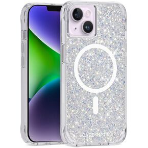 Case-Mate iPhone 15 Plus / 14 Plus 6.7"" Case - Touch of Pearl [10FT Drop Protection] [Compatible with MagSafe] Magnetic Cover with Cute Bling Sparkle, Anti-Scratch, Shockproof, Slim, CM049250-V15P