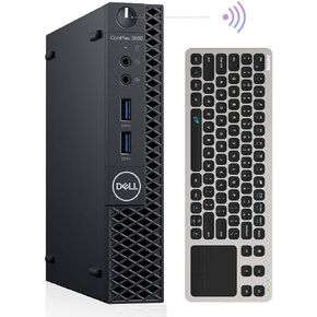 Dell Mini PC Windows 11 Pro OptiPlex 3060 Mini Computers,Intel i7-8700T up to 4.0Ghz,32GB DDR4 1TB M.2 NVMe SSD,AX210 Built-in WiFi 6E,HDMI Dual Monitor Support,Wireless Touch Keyboard(Renewed)
