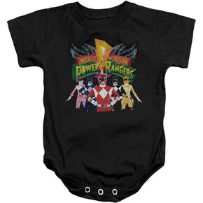 Infant Power Rangers Rangers Unite Infant Onesie Size 6 Mos Black