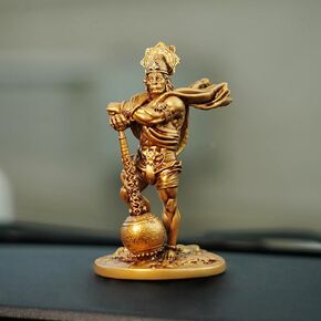 Shiv Statue for Car Dashboard Marble Resin Mystical Shiva Idol Home Decor Temple Decorative Mystical Shiva Murti Nataraj Idol for Gift Height - 4 inch (Pack-1)
