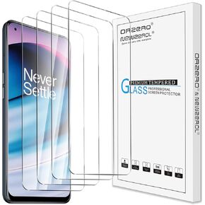 Orzero (4 Pack) Compatible for OnePlus Nord N20 5G Tempered Glass Screen Protector, 2.5D Arc Edges 9 Hardness HD Bubble-Free (Lifetime Replacement)