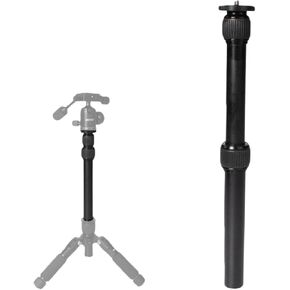 3 Section Retractable Tripod Extension Arm, 8.5-18 inch Aluminium Tripod Extension Tube with 1/4 inch & 3/8 inch Screws, Bottom to Tripod for Phone Clip Camera