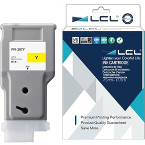 LCL PFI-207 Black 300-ml Ink Cartridge Replacement for Canon PFI-207 PFI-207BK PFI207BK for Canon ImagePROGRAF iPF680 iPF685 iPF780 iPF785 Printer (1-Pack)