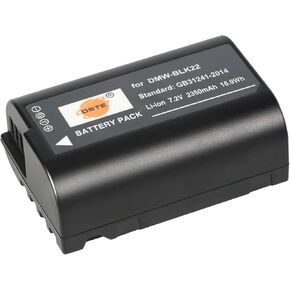 DSTE DMW-BLK22 High Capacity Li-ion Battery Compatible with Panasonic Lumix DC-G9 II DC-S5 II DC-S5 IIX DC-S5K DC-S5GK GH5II GH5M2 GH6 Camera