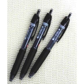 Uni-ball Power Tank Ballpoint Retractable & Fine Ballpoint Pen Rubber Grip Type-0.7mm-black Ink-value set of 3