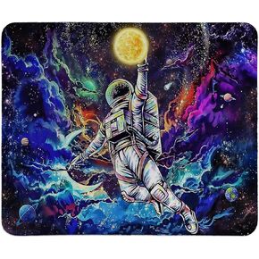 Astronaut Mouse Pad,Space Mouse Pad for Boys Men,Galaxy Mouse Pad,Small Gaming Mouse Pad,Mouse Pads for Desk,Small Gaming Mouse Pad,Square Mouse Pad 9.5x7.9 Inch