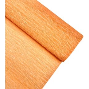 Lmlliang Crepe Paper Rolls - 250 × 25cm,for DIY Gift Wrapping Paper Crafts Birthday Wedding Holiday Paper Flower(Apricot Yellow)