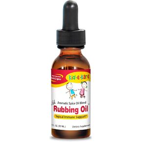North American Herb & Spice kid-e-kare Rubbing Oil - 1 fl. oz. - Comforting Spice Oil Blend - Topical Immune Support, Inflammation Support, Stress Support - Contains Wild Spices - Non-GMO