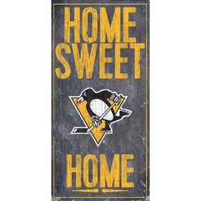 Fan Creations NHL Pittsburgh Penguins Unisex Pittsburgh Penguins Home Sweet Home, Team Color, 6 x 12