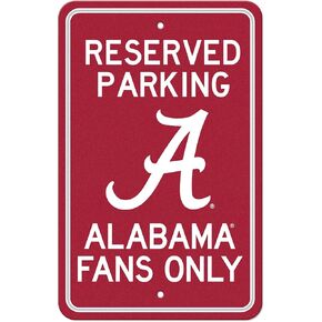 FANMATS 32187 University of Alabama Parking Sign Décor 18in. X 11.5in. Lightweight