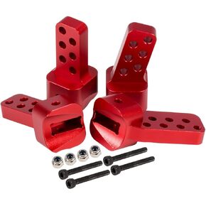 4Pcs SCX10 Link Mounts, 1/10 RC AR44 Axle Link Riser Anti-squat Mounts for Crawler Axial SCX10 II Chassis LCG Rigs DIY 90046 Upgrade(Black)