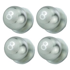 Arenbel 8 Ball License Plate Frame Nuts Bolts Car Tag Screw Fasteners Kit Fit Vehicles Motorcycle Trucks SUV,4Pcs Red
