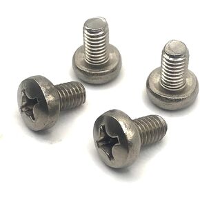 Rear License Plate Screws Compatible with Mercedes S63 AMG - Stainless Steel - Black Oxide (Pack of 4)