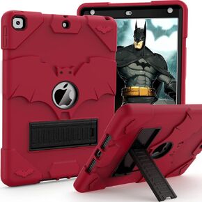 Kids Case for iPad 9th Generation/iPad 8th Generation/iPad 7th Generation, iPad 10.2 inch Case 2021/2020/2019, Heavy Duty Shockproof Rugged Protective 10.2" Cover for Boys Girls (Black)