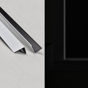 PVC Light Blockers Along The Sides of Blackout Blinds for Window Shades and Blinds - 100% Blackout Block Light Great for Bedroom Nursery, Light Blocking Strips (White, 58.5", 2pcs)