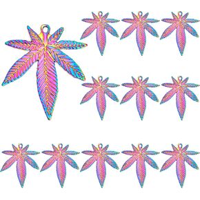 SUPERFINDINGS Maple Leaf Charms Fall Leaves Charms Cute Leaves Dangle Charms for Jewelry Making