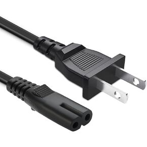 2 Prong AC TV Power Cord for Samsung UN40 UN43 UN48 UN49 UN50 UN55 UN60 UN65 UN70 UN75 UN78 Smart TV 24" 32 40 43 48 49 50 55 60 65 75 85 inch, Samsung Subwoofer Speakers Charger 3FT Cable Replacement