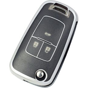 TANGSEN Smart Key Fob Case Cover Compatible with Chevrolet Buick Allure Encore Lacrosse Regal Verano 3 4 5 Button Keyless Entry Remote TPU Transparency Frosted Key Shell