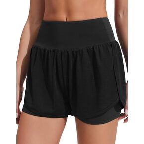 Pinspark womens Quick Dry 2 in 1 Workout Short