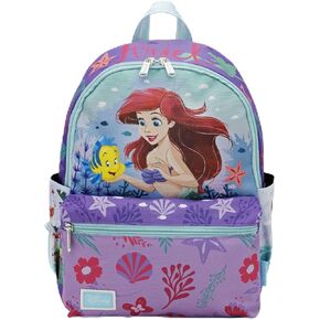 The Little Mermaid 13"" Nylon Daypack, Purple