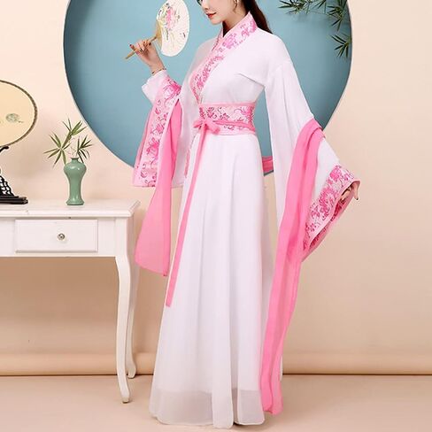 Women's Chinese Hanfu Dress Han Dynasty Costume Wide Sleeve Asian Tradtional Clothing Ancient Princess Party Fancy Dress in Saudi Arabia