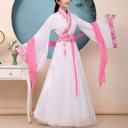 Women's Chinese Hanfu Dress Han Dynasty Costume Wide Sleeve Asian Tradtional Clothing Ancient Princess Party Fancy Dress in Saudi Arabia