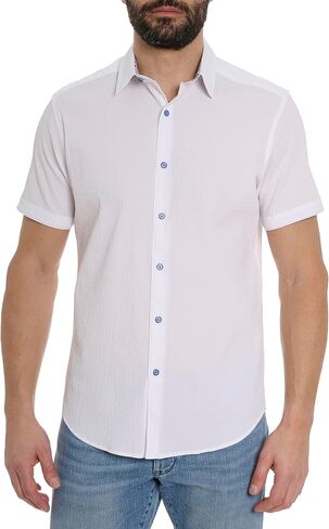 Robert Graham Men's Stetson Short Sleeve Woven Shirt in Saudi Arabia