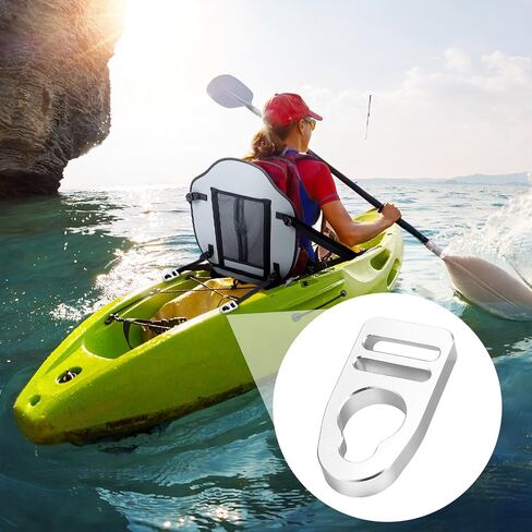 Zonon 4 Pcs Aluminum Strap Kayak Seat Clips and Hooks Kayak Seat Clips Replacement Kit Kayak Seat Repair Clip Kayak Lock Seat Parts Buckle Clip Kayak Accessories in Saudi Arabia