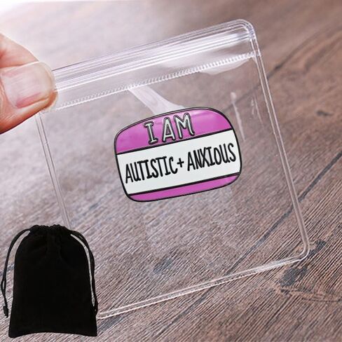 Autism Awareness Pin, Pin for Women, Men, Girls and Teens, Autism I Am Brooch in Saudi Arabia