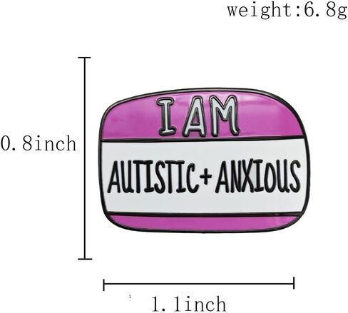 Autism Awareness Pin, Pin for Women, Men, Girls and Teens, Autism I Am Brooch in Saudi Arabia
