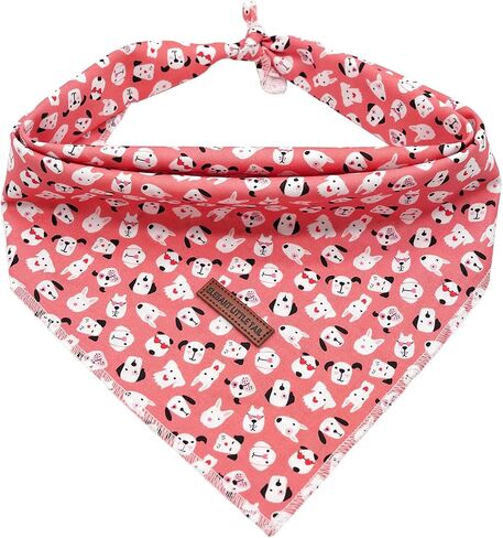Elegant little tail Independence Day Dog Bandana, 1PC Washable Dog Scarf Female or Male Square Dog Bib Kerchief Scarf Adjustable Pet Bandana for Medium Large Dogs in Saudi Arabia