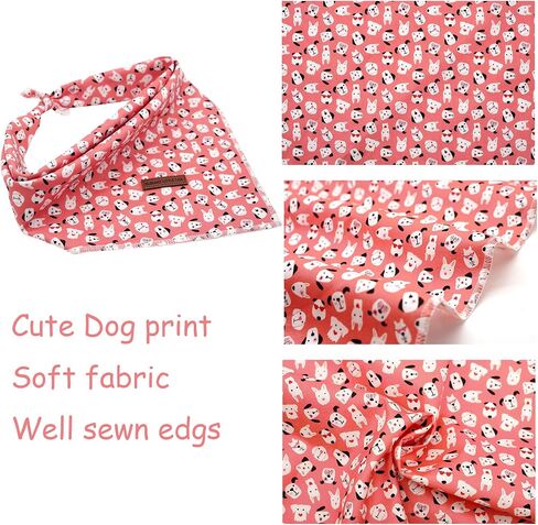 Elegant little tail Independence Day Dog Bandana, 1PC Washable Dog Scarf Female or Male Square Dog Bib Kerchief Scarf Adjustable Pet Bandana for Medium Large Dogs in Saudi Arabia