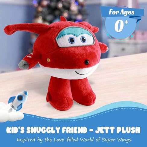 Super Wings 7" Dizzy Plush, Soft Cuddly Plushies, Premium Plush Toys for Toddlers & Children, Kids Toys for Boys and Girls Ages 0+, Gifts for Christmas, Birthday, Preschool Play, Pink in Saudi Arabia