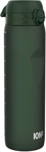 Ion8 1 Litre Water Bottle, Leak Proof, Flip Lid, Carry Handle, Rapid Liquid Flow, Dishwasher Safe, BPA Free, Soft Touch Contoured Grip, Ideal for Sports and Gym, Carbon Neutral Recyclon, 32 oz, Blue in Saudi Arabia
