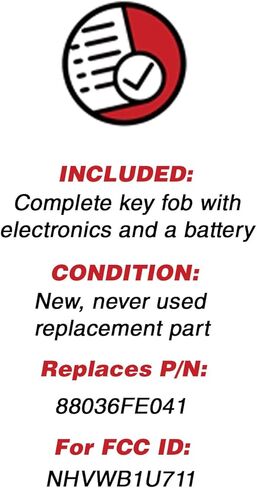 KeylessOption Keyless Entry Remote Control Car Key Fob Replacement for NHVWB1U711 (Pack of 2) in Saudi Arabia