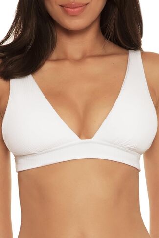 BECCA Women's Pucker Up Halter Bikini Top, Adjustable, Tie Back, Swimwear Separates in Saudi Arabia