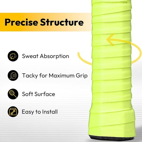 A11N Pickleball Grip Tape 12-Pack/30-Pack - Absorbent, Easy Application, Dry-Feel Paddle Grips for Enhanced Performance in Saudi Arabia