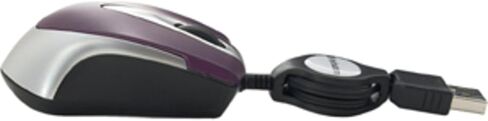 Verbatim USB Corded Mini Travel Optical Wired Mouse for Mac and PC - Metro Seroes Red in Saudi Arabia