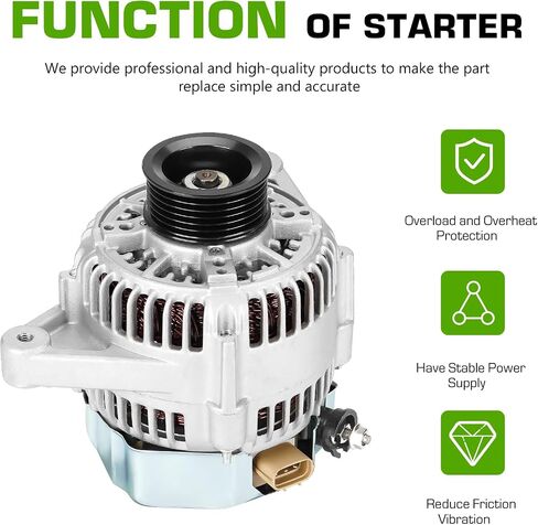 Alternator Compatible with 1997 1998 1999 Toyota Camry 1999 Toyota Solara 40052340 13755 ALT5109 13386 2706020040 in Saudi Arabia