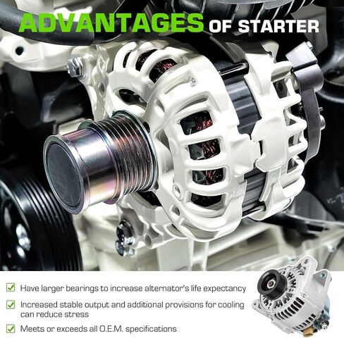 Alternator Compatible with 1997 1998 1999 Toyota Camry 1999 Toyota Solara 40052340 13755 ALT5109 13386 2706020040 in Saudi Arabia