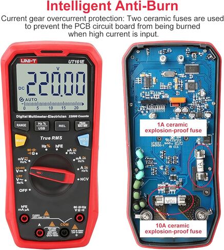 جهاز قياس متعدد رقمي UT161E 1000 فولت 22000 عدد عالي الدقة صحيح RMS C/DC اختبار السعة المقاومة للجهد الحالي، جهد NCV in Kuwait