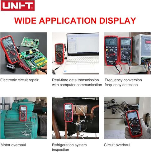 جهاز قياس متعدد رقمي UT161E 1000 فولت 22000 عدد عالي الدقة صحيح RMS C/DC اختبار السعة المقاومة للجهد الحالي، جهد NCV in Kuwait