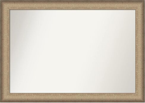 Amanti Art Bathroom Mirror, Accent Bronze Wall Mirror for use as Bathroom Vanity Mirror Over Sink (29 x 23 in.) Non-Beveled Mirror, Bronze Mirror, Traditional Mirror from WI, USA in Saudi Arabia