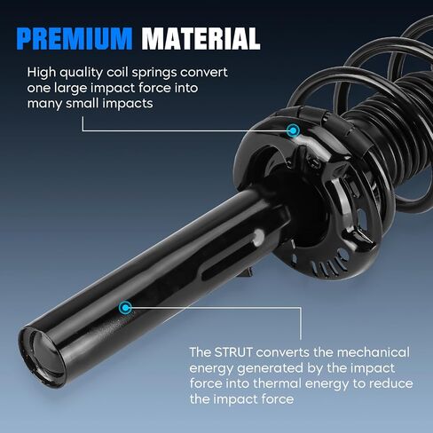 Complete Front and Rear Strut Shock Absorber Fit for AUDI A3/A3 Quattro 2006-2013, for Golf 2010-2014, for Jetta 2005-2010, for Passat/Rabbit, for CC 2009-2017, Replace for 172311, 5611 in Saudi Arabia