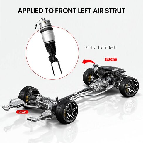 ممتص صدمات الهواء الأمامي الأيسر من VIGOR متوافق مع 2010-2018 Touareg 7P وAudi Q7 وPorsche Cayenne II 92A Car Air Strut، رقم استبدال OEM 7P6616039N in Kuwait