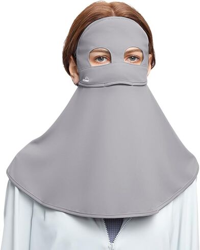 Full Face Cover UPF 50+ Women Bandanas with Ear Loops Summer Reusable SLF5M046T in Saudi Arabia
